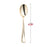 Shiny Metallic Gold Disposable Plastic Cutlery