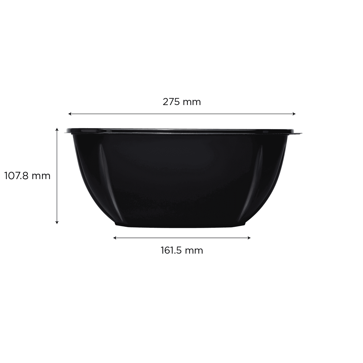 160 oz square bowl dimensions