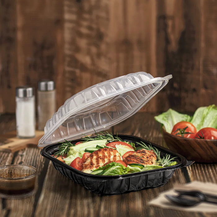 10.25" x 9" Premium PP Hinged Container (150 Per Case)