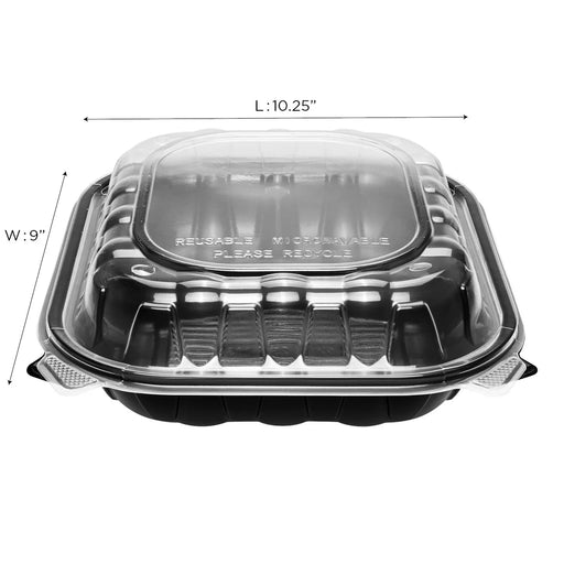10.25" x 9" Premium PP Hinged Container (150 Per Case)