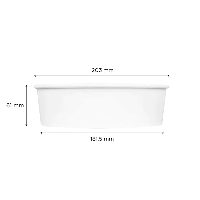 48oz Paper Short Buckets (203mm) - 270 pcs