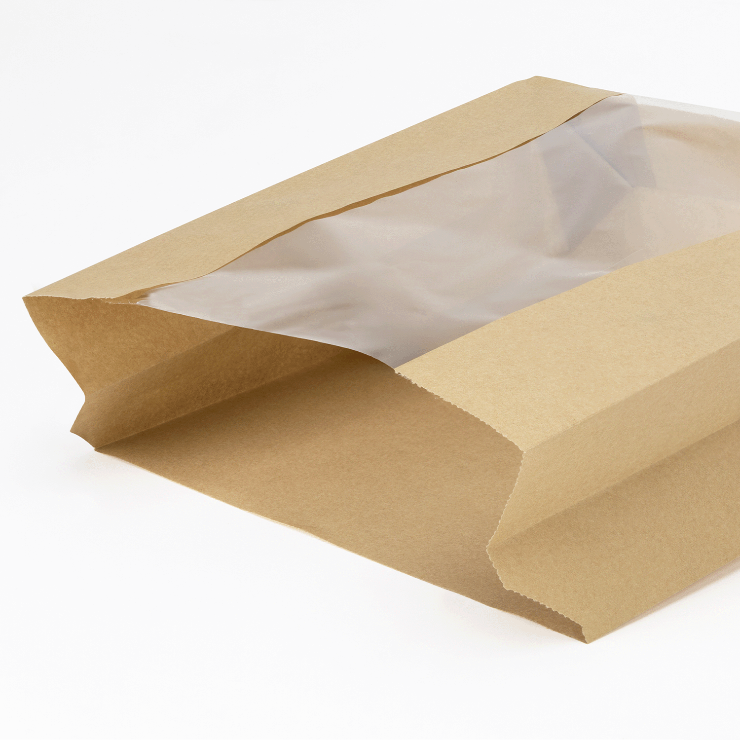 Bulk case of 1000 kraft paper pastry bags with window