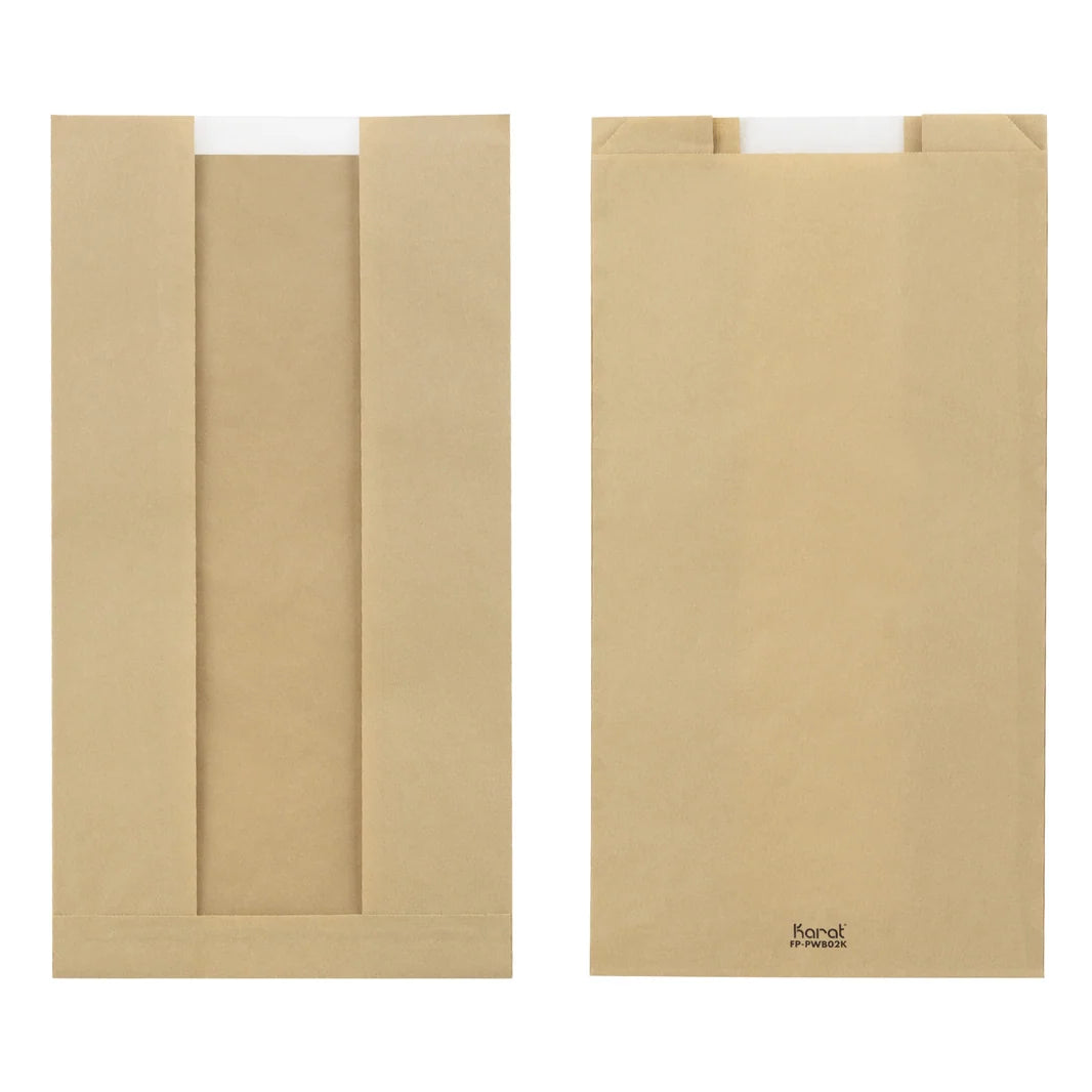 Kraft Paper Pastry Bags with Window, 1000 ct — Bakery Bread, Cookie & Pastry Bags