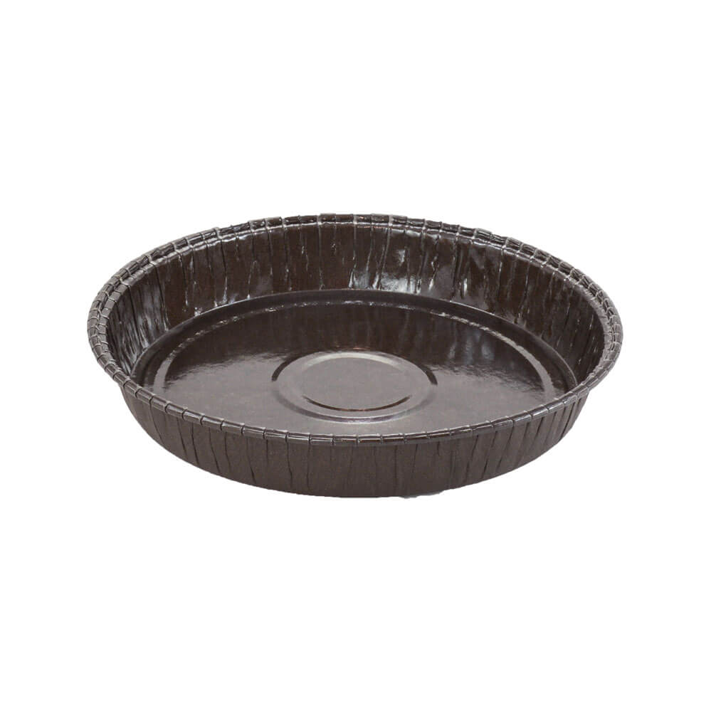 Novacart OP 158/24 Ecos Round Ovenable Paper Baking Mold – 5-3/4" x 1" – 800/Case