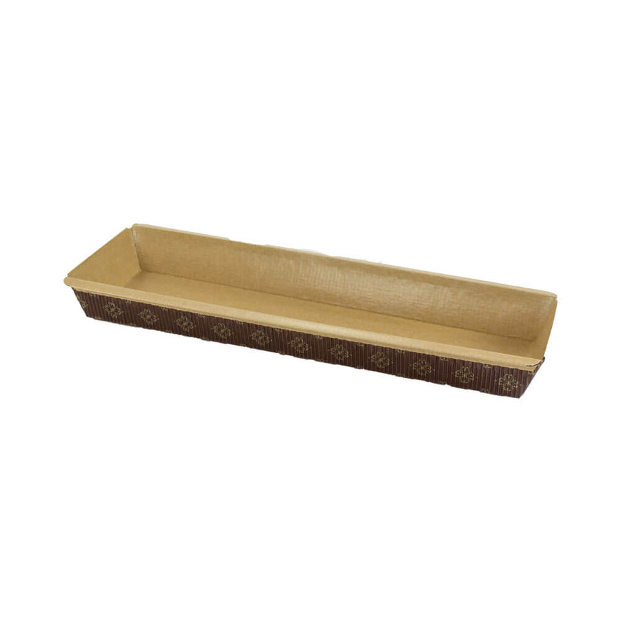 Novacart PM 270 Rectangular Paper Loaf Baking Mold (Silicone Lined, FSC) – 10-3/8" x 3" x 1-1/4" – 1,000/Case
