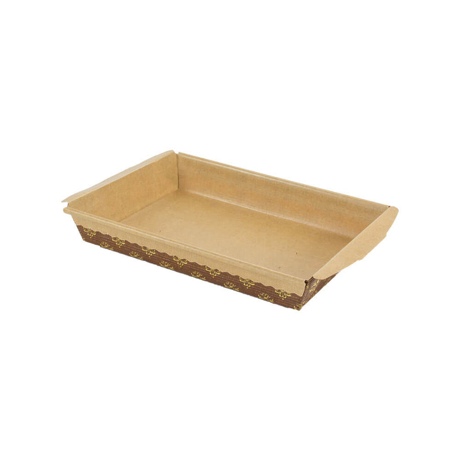 Novacart PM 193 Rectangular Paper Loaf Baking Mold – 7-5/8" x 5-3/8" x 1-1/4" – 800/Case