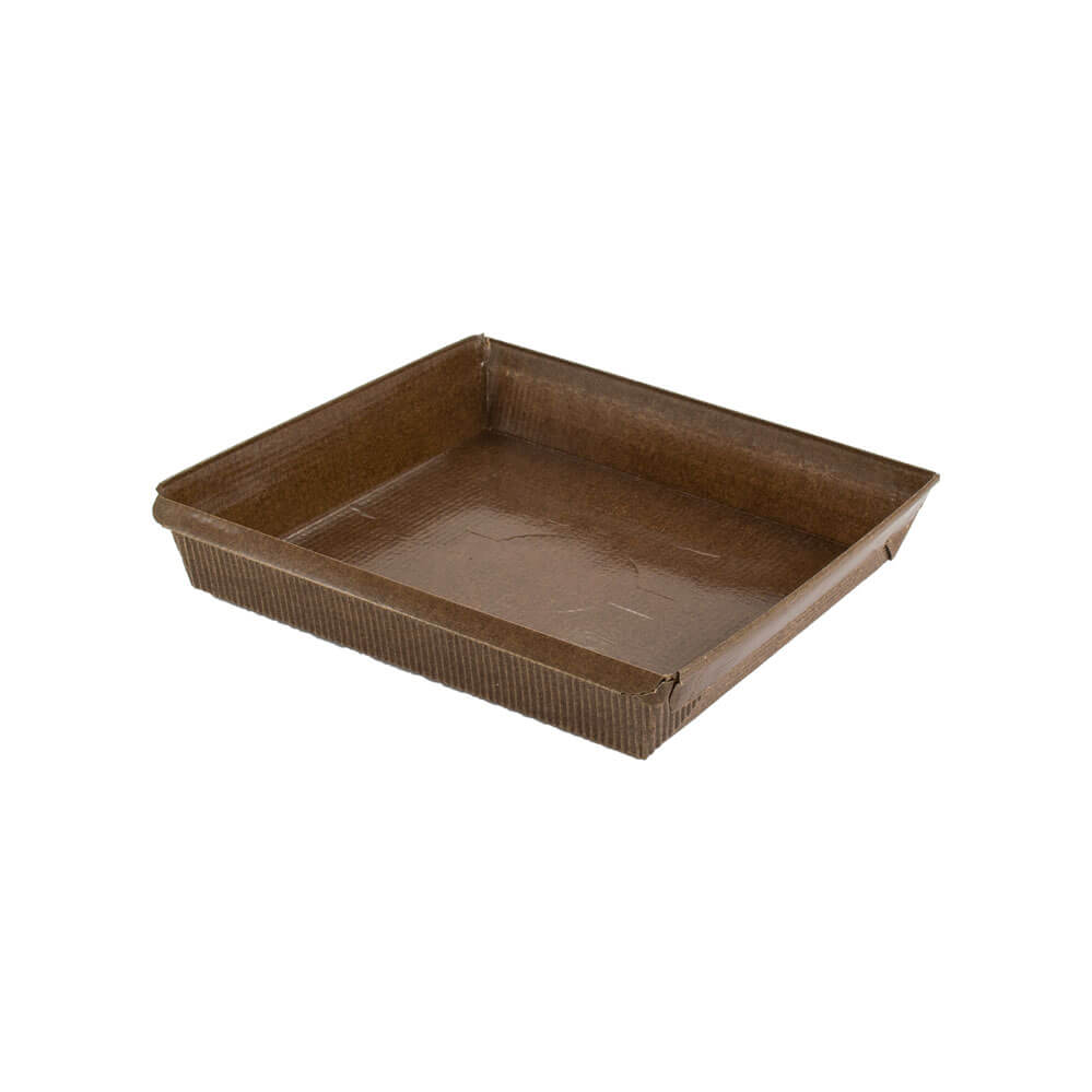 Novacart PM 155 Square Paper Loaf Baking Mold (Silicone Lined) – 6" x 6" x 1-3/8" – 720/Case