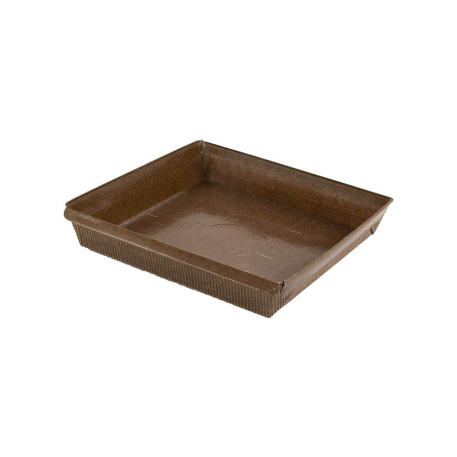 Novacart PM 155 Square Paper Loaf Baking Mold (Silicone Lined) – 6" x 6" x 1-3/8" – 720/Case