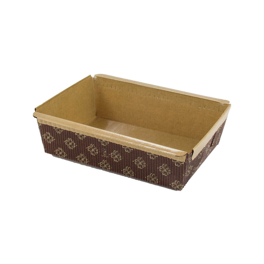 Novacart PM 140 Rectangular Paper Loaf Baking Mold – 5-1/2" x 4" x 1-3/4" – 630/Case