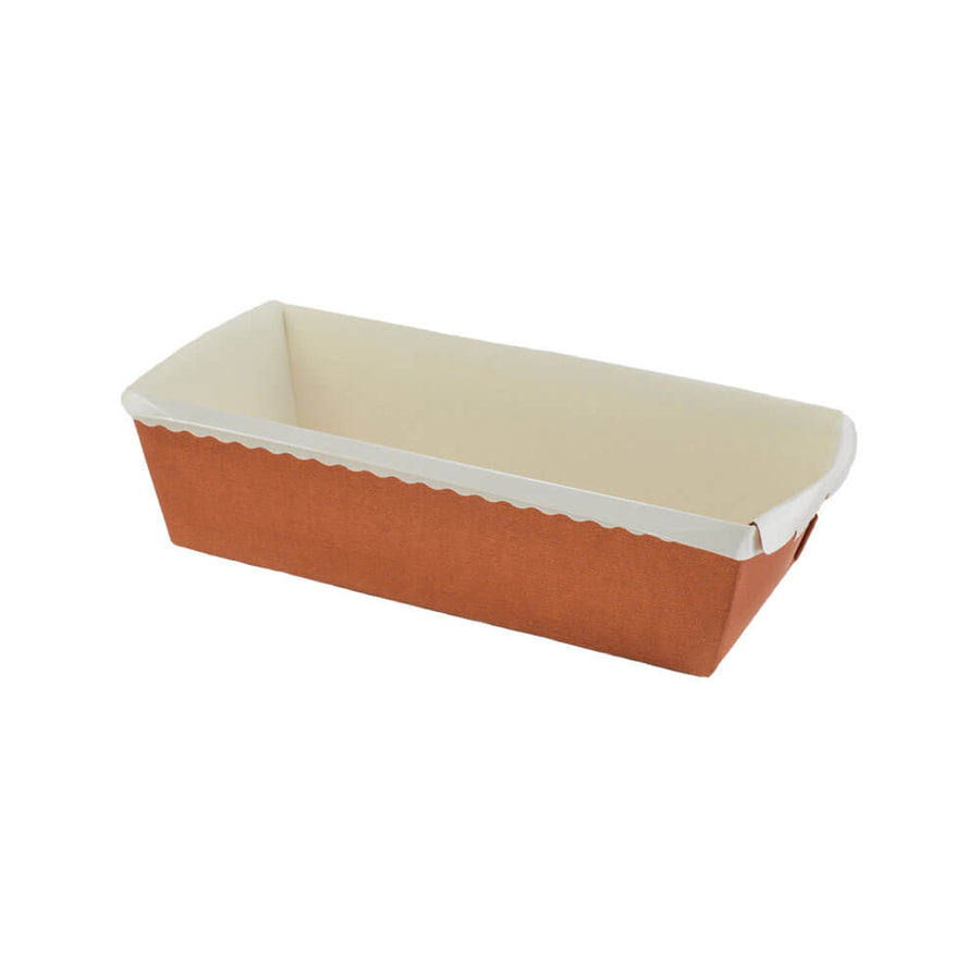 Novacart Optima OP 180 Paper Loaf Baking Mold, Terra – 7" x 3-1/8" x 2-3/16" – 270/Case