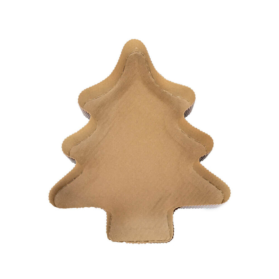 Novacart AB0 Alberello Small Christmas Tree Paper Baking Mold – 6-3/8" x 5-1/2" x 1-3/8" – 200/Case