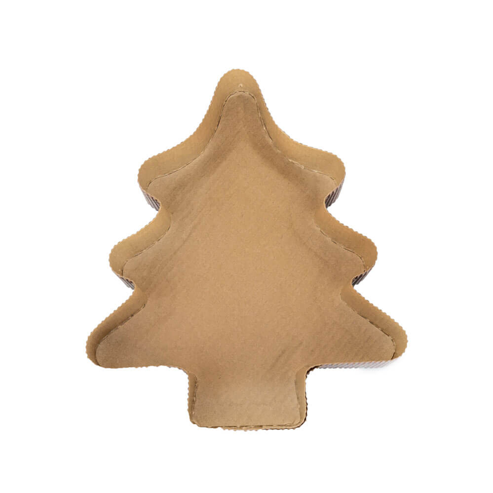 Novacart AB0 Alberello Small Christmas Tree Paper Baking Mold – 6-3/8" x 5-1/2" x 1-3/8" – 200/Case