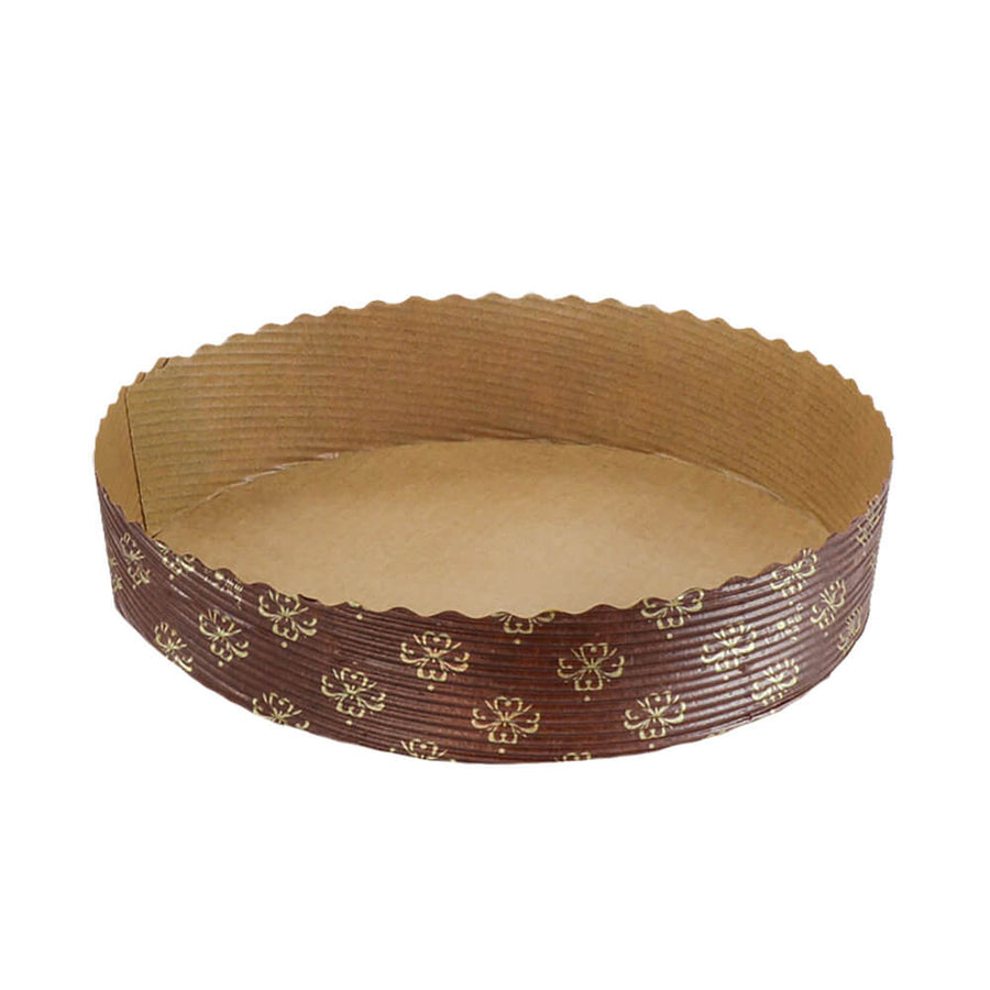 Novacart MBB 155/35 Short Round Paper Pie & Tart Mold – 6-1/8" x 1-3/8" – 600/Case