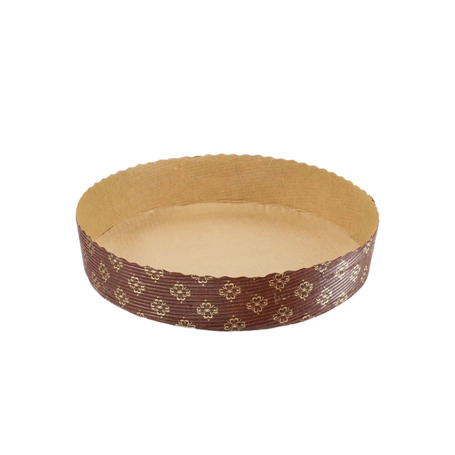 Novacart MBB 185/35 Short Round Paper Pie & Tart Mold – 7-1/4" x 1-3/8" – 600/Case