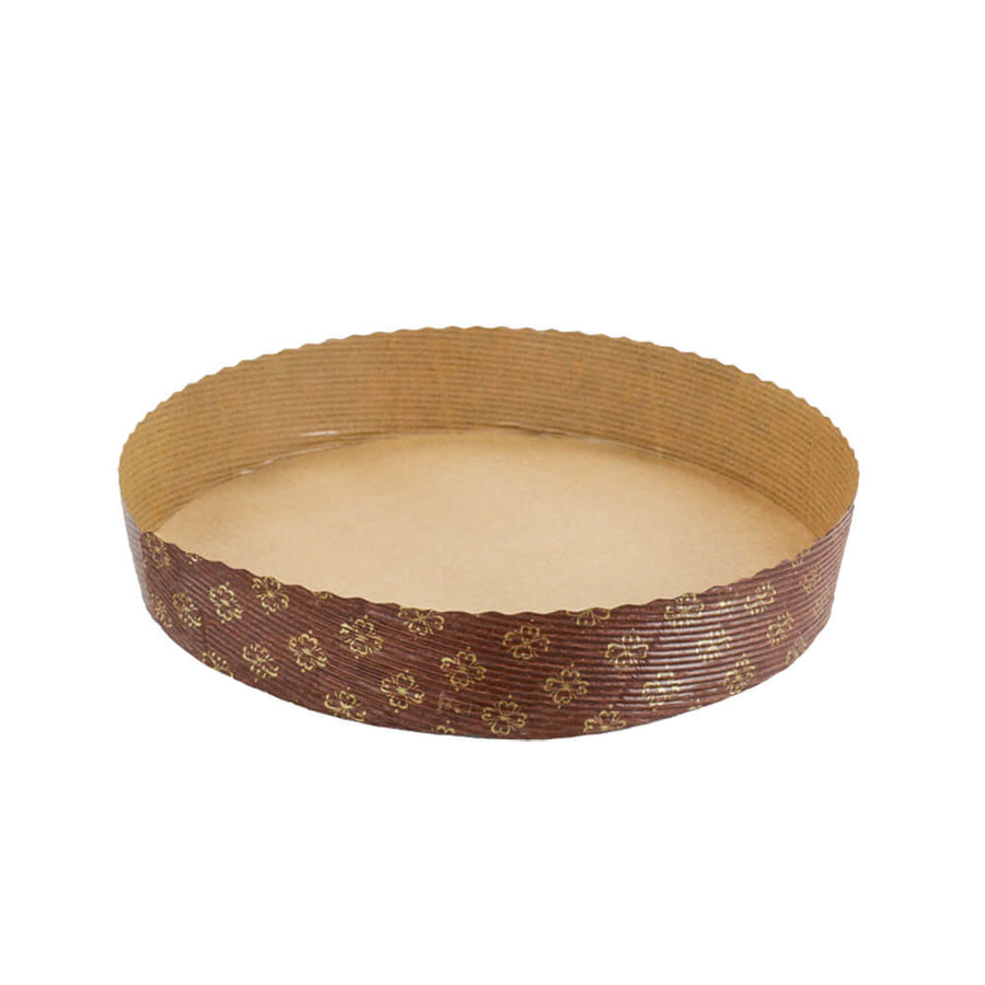 Novacart MBB 220/38 Short Round Paper Pie & Tart Mold – 8-5/8" x 1-1/2" – 600/Case