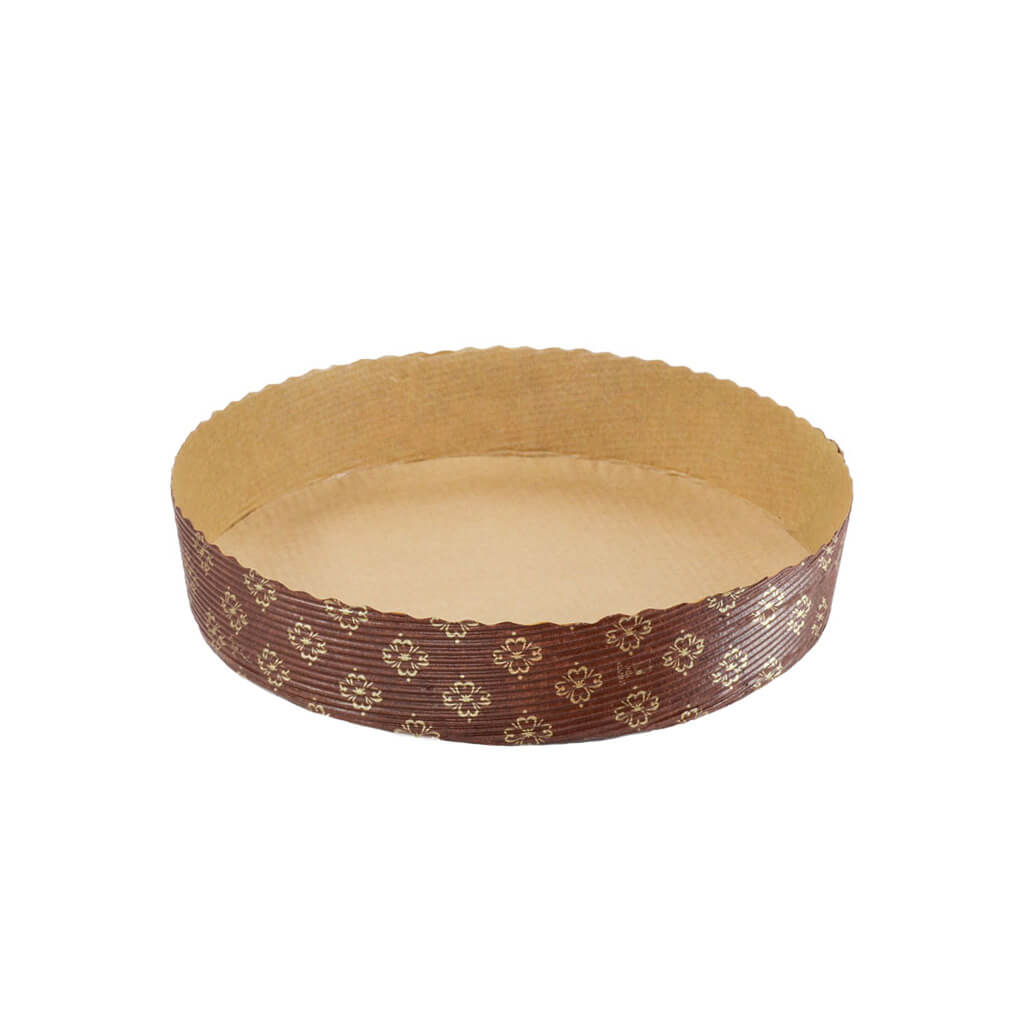 Novacart MBB 200/35 Short Round Paper Pie & Tart Mold – 7-7/8" x 1-3/8" – 400/Case