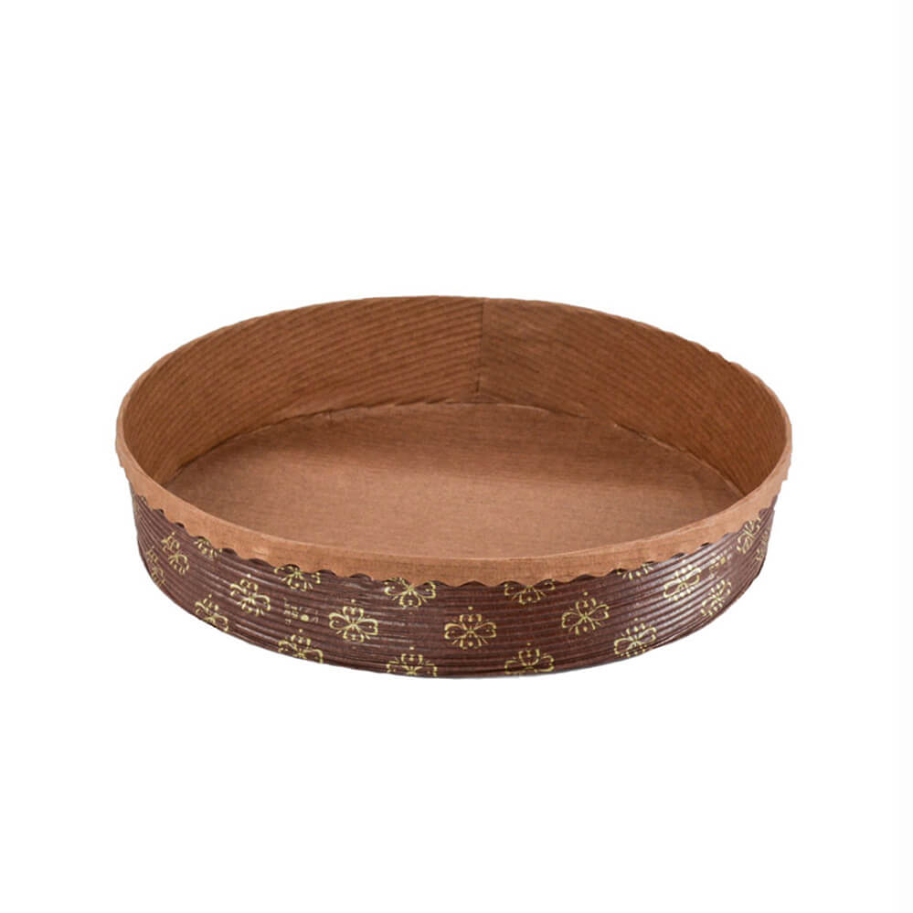 Novacart MBB 170/35 Short Round Paper Pie & Tart Mold – 6-3/4" x 1-3/8" – 600/Case
