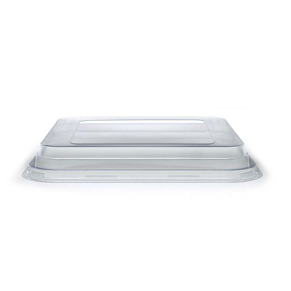 Novacart Clear PET Short Dome Lid for OP 175x175 (8x8) Mold – 8-3/8" x 8-3/8" – 300/Case