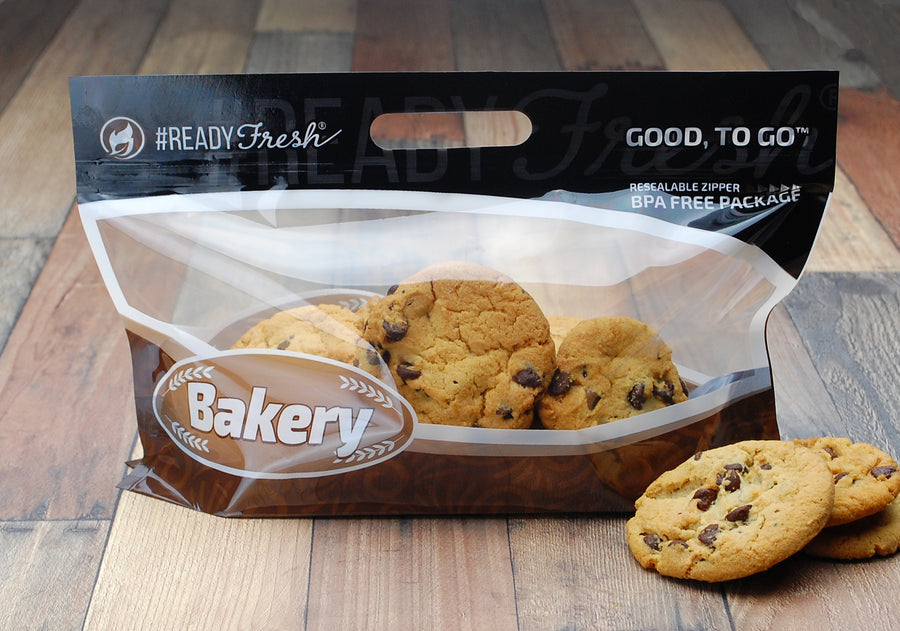 12" x 7.5" + 3.75"BG 3 mil #ReadyFresh® Grab-N-Go Cookie Pouch, 250/CS