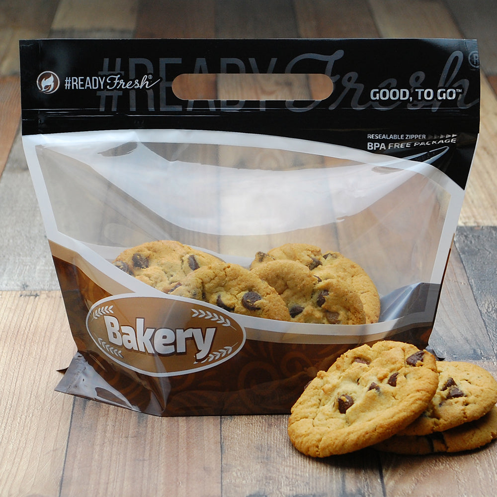 9.5" x 8" + 5" BG inch, 2.6 mil, #ReadyFresh "Bakery" Pouch (6 pcs), 250/CS