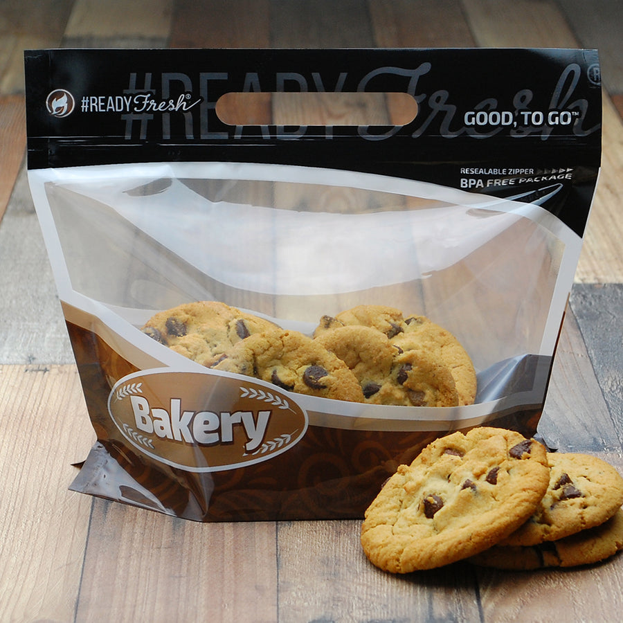 9.5" x 8" + 5" BG inch, 2.6 mil, #ReadyFresh "Bakery" Pouch (6 pcs), 250/CS