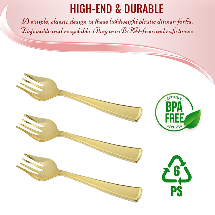 10" Gold Serving Forks (60/CS)