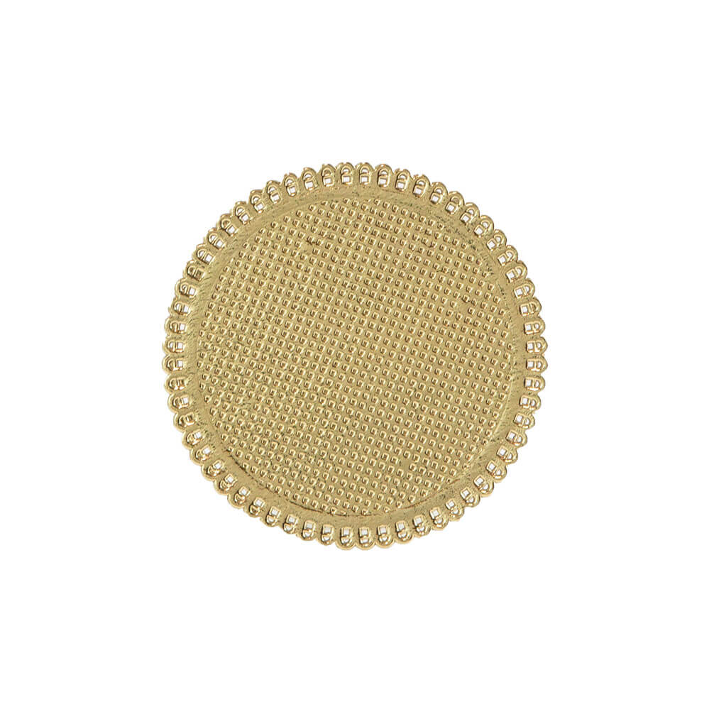 Novacart Apollo Mono Round Gold Lace Doily Pastry Board – 3-7/8" – 300/Case