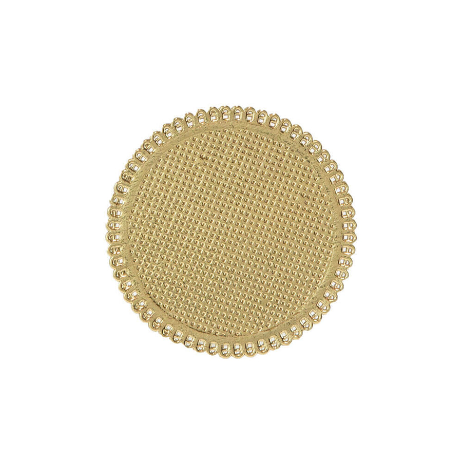 Novacart Apollo Mono Round Gold Lace Doily Pastry Board – 3-7/8" – 300/Case