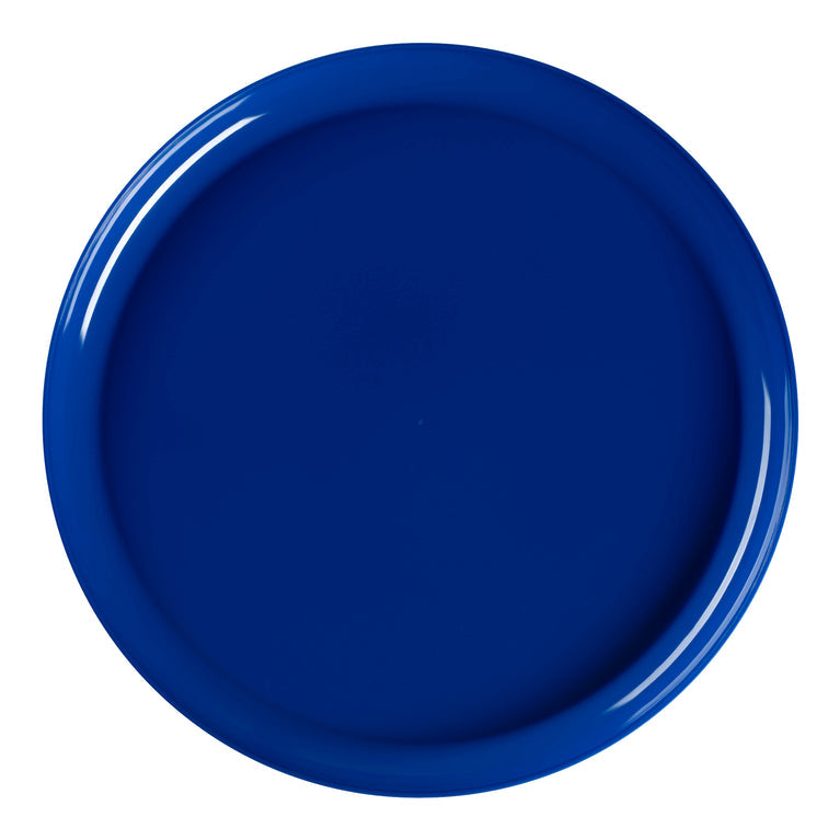 Flat Round Disposable Plastic Pastry  Plates (Available in Multiple Colors)