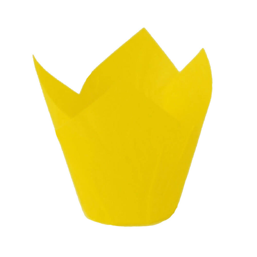 Novacart 175/50 Yellow Tulip Baking Cup – 2" x 2-1/2" – 2,000/Case