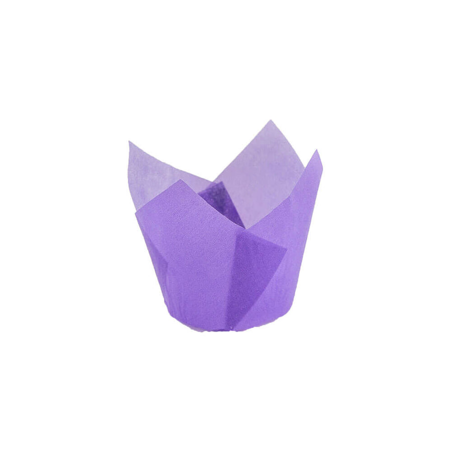 Novacart 132/50 Purple Tulip Baking Cup – 2" x 1-5/8" – 2,000/Case