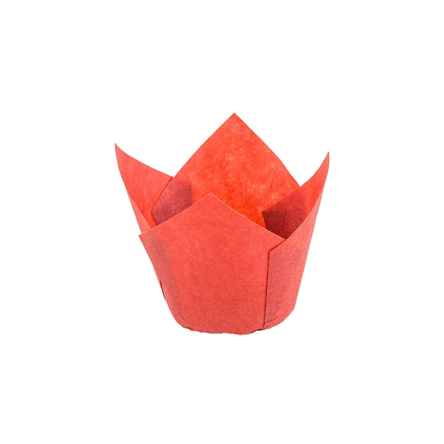 Novacart 132/50 Red Tulip Baking Cup – 2" x 1-5/8" – 2,000/Case