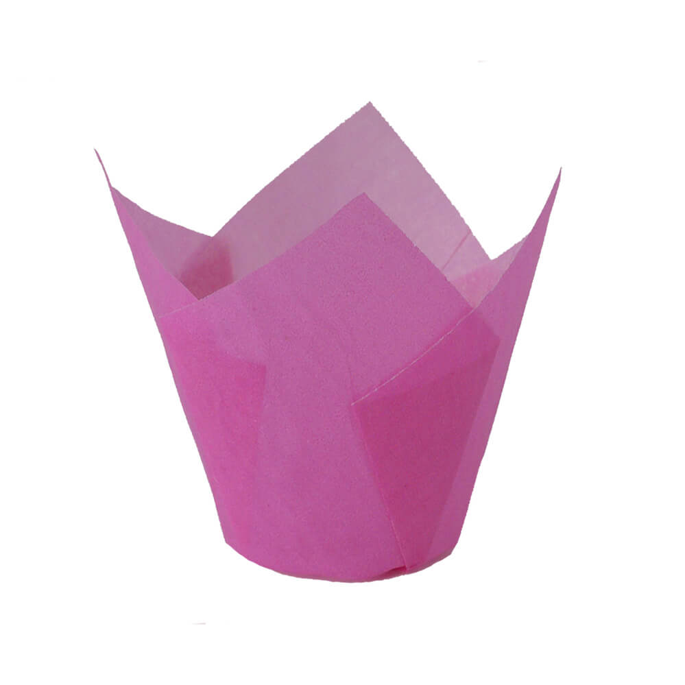Novacart 160/50 Pink Tulip Baking Cup – 2" x 2-1/8" – 2,000/Case