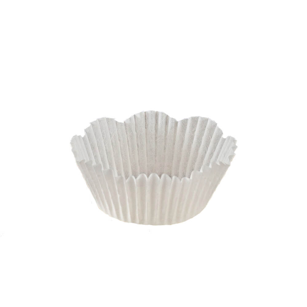 Novacart White Petal Baking Cup – 2" x 1-1/4" – 10,000/Case