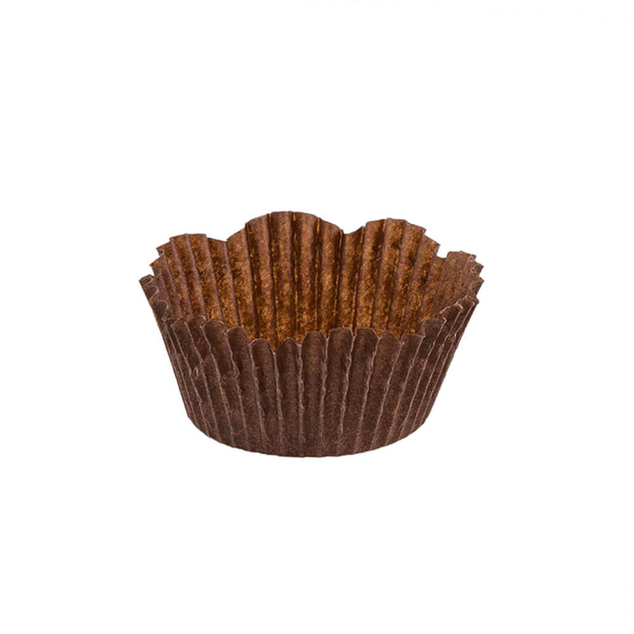 Novacart Brown Petal Baking Cup – 2" x 1-1/4" – 10,000/Case