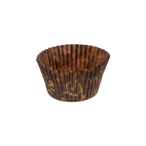Brown w/ Gold Scroll Baking Cup (1-1/2" x 1-1/8")-28,800 Per Case