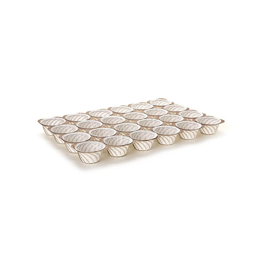 Novacart NTS-B 2 oz Paper Muffin Tray with Baskets, 24-Cup (6x4) – 90 Trays/Case