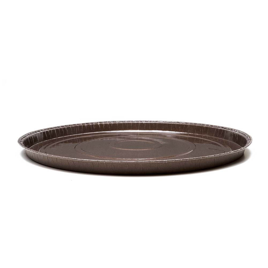Novacart OP 307/15 Ecos Round Ovenable Paper Pizza & Cookie Mold – 12" x 5/8" – 280/Case