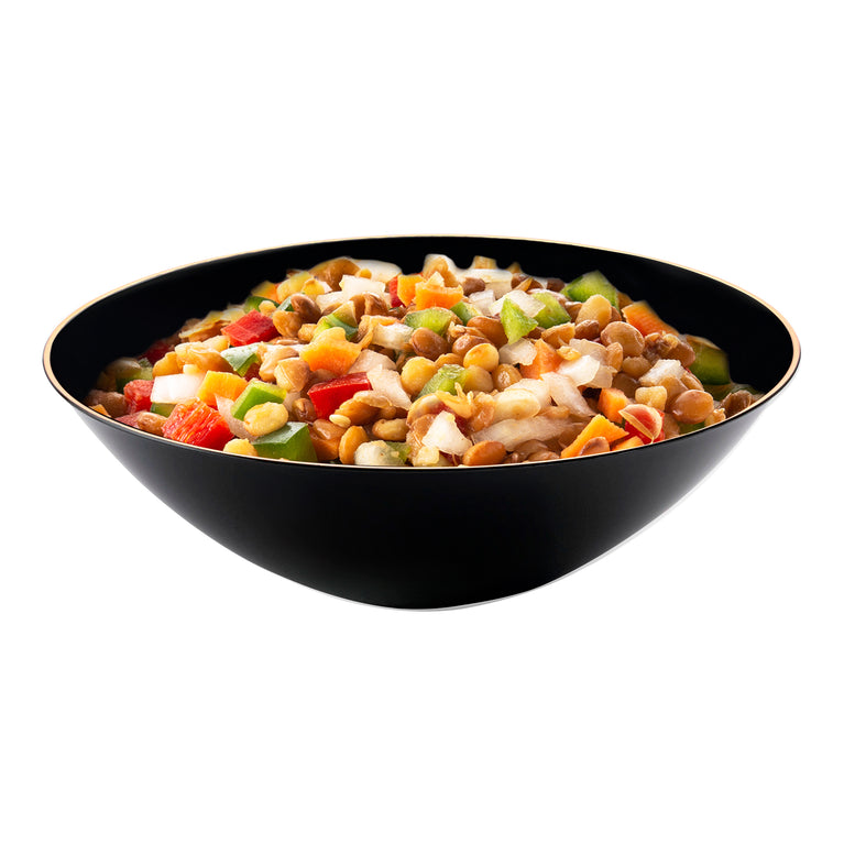 Organic Round With Gold Rim Bowls