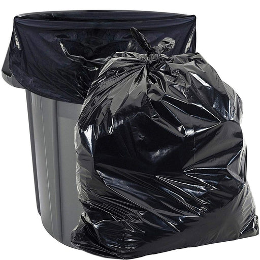 Aluf Plastics PG6-4660 Black Repro Gusseted Trash Bags (45 Gallon, 23x17x46) – 100/Case