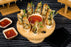 10 Holes Bamboo Cone And Temaki Display - 4.3 X 0.7in - 2 Pcs