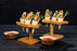 3 Holes Bamboo Cone And Temaki Display - D:0.8in 6.25 X 3 X 3.5in - 10 Pcs