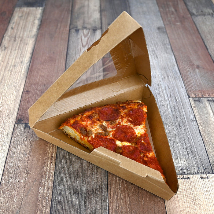 9" X 8.25" X 2" #ReadyFresh® Pizza Slice Container with Window, 300/CS