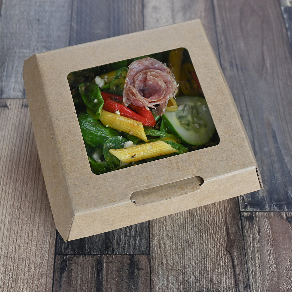 ReadyFresh Windowed Snack Containers 6.38" — Hinged Grab-and-Go | 300/Case