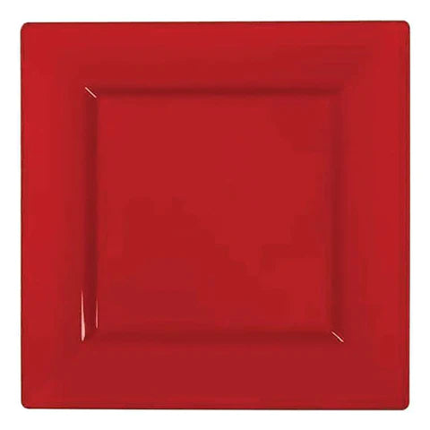 9.5" Plastic Square Dinner Plate (120/CS)