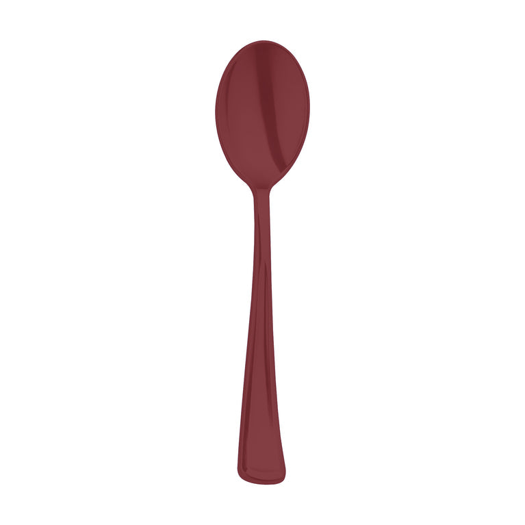 Red spoons for dessert tables, buffets or family meals