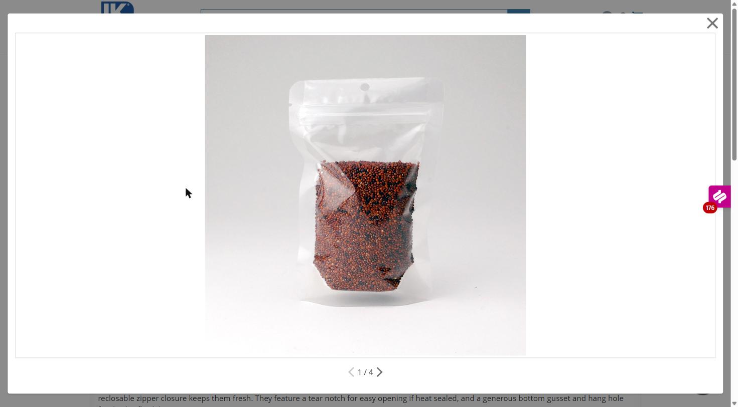 4" x 6" + 2"BG 3.00 mil Clear Stand-Up Pouch, 1000/CS
