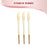 Shiny Gold Moderno Disposable Plastic Dinner Knives (300 Per Case)