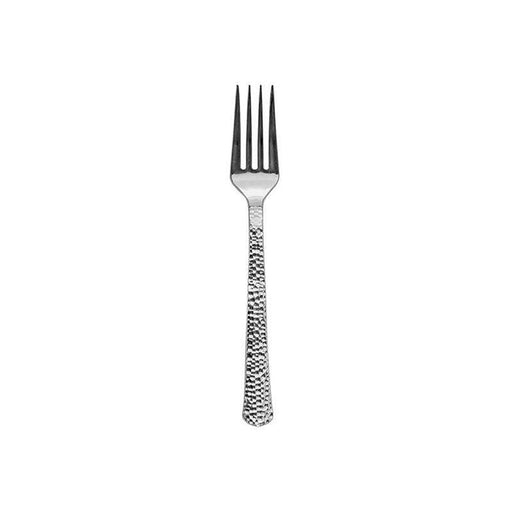 Shiny Metallic Silver Hammered Disposable Plastic Forks (1000 Per Case)