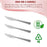 Shiny Metallic Silver Hammered Disposable Plastic Knives (1000 Per Case)